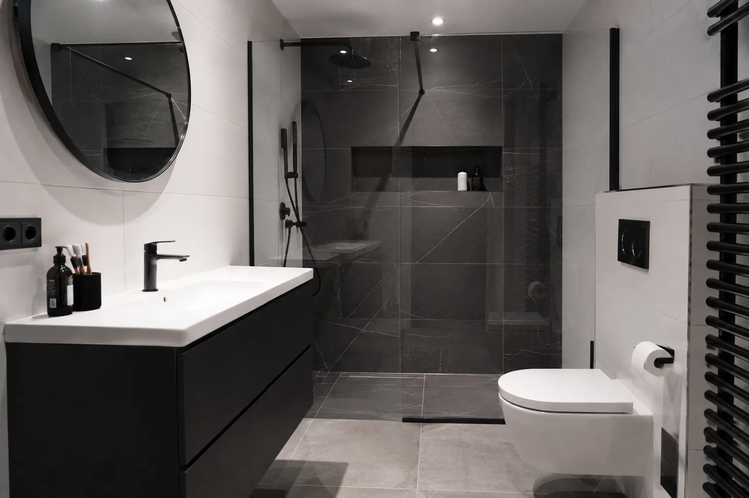Badkamer tijdens renovatiewerkzaamheden